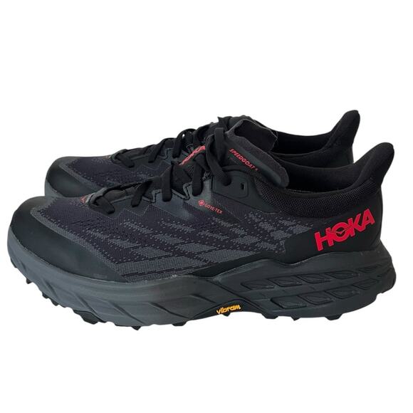 Hoka Speed goat trail running shoes black 9.5 NEW - Picture 3 of 13